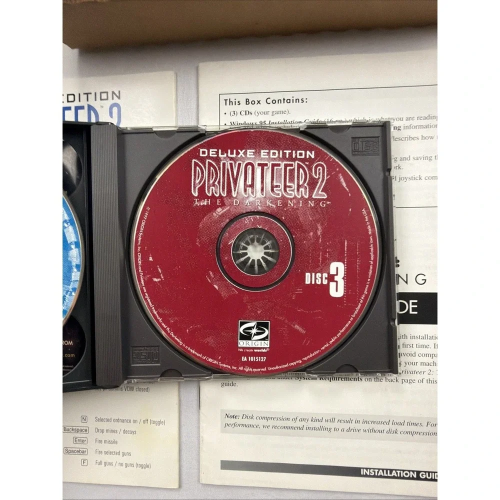Privateer 2: The Darkening 1996 Big Box Vintage PC CD-ROM (RARE) READ‎